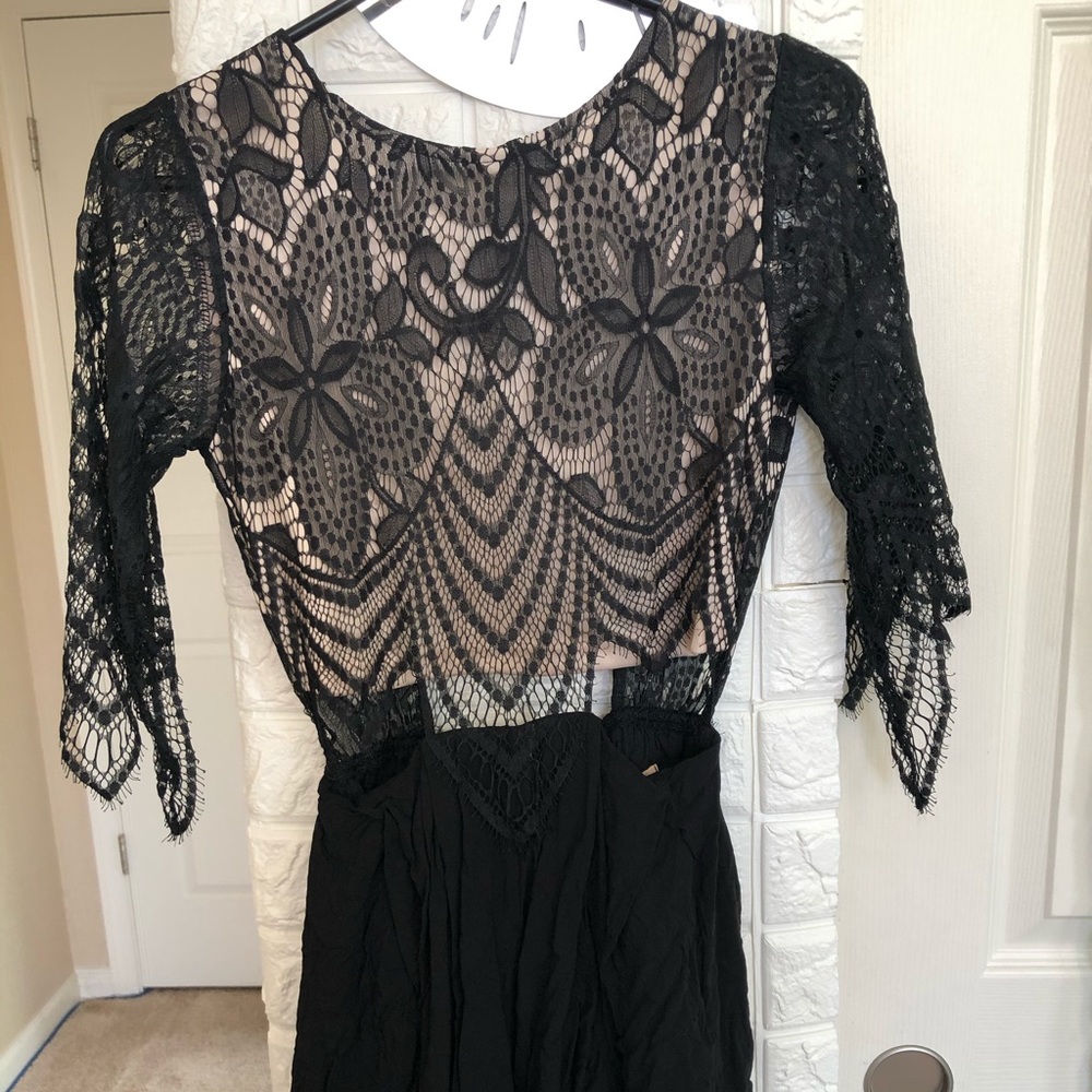 Lace short romper